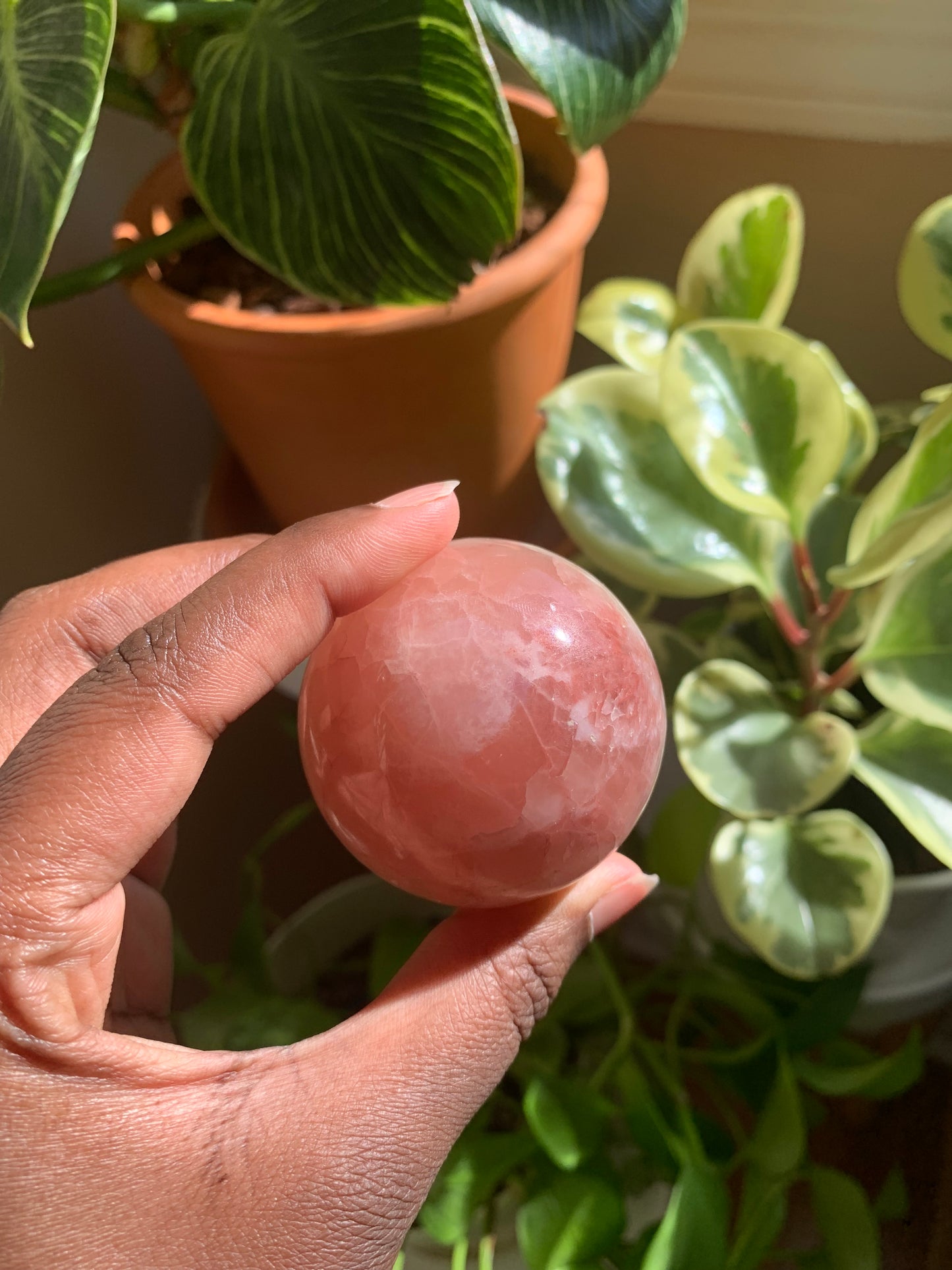 Rose Calcite Spheres