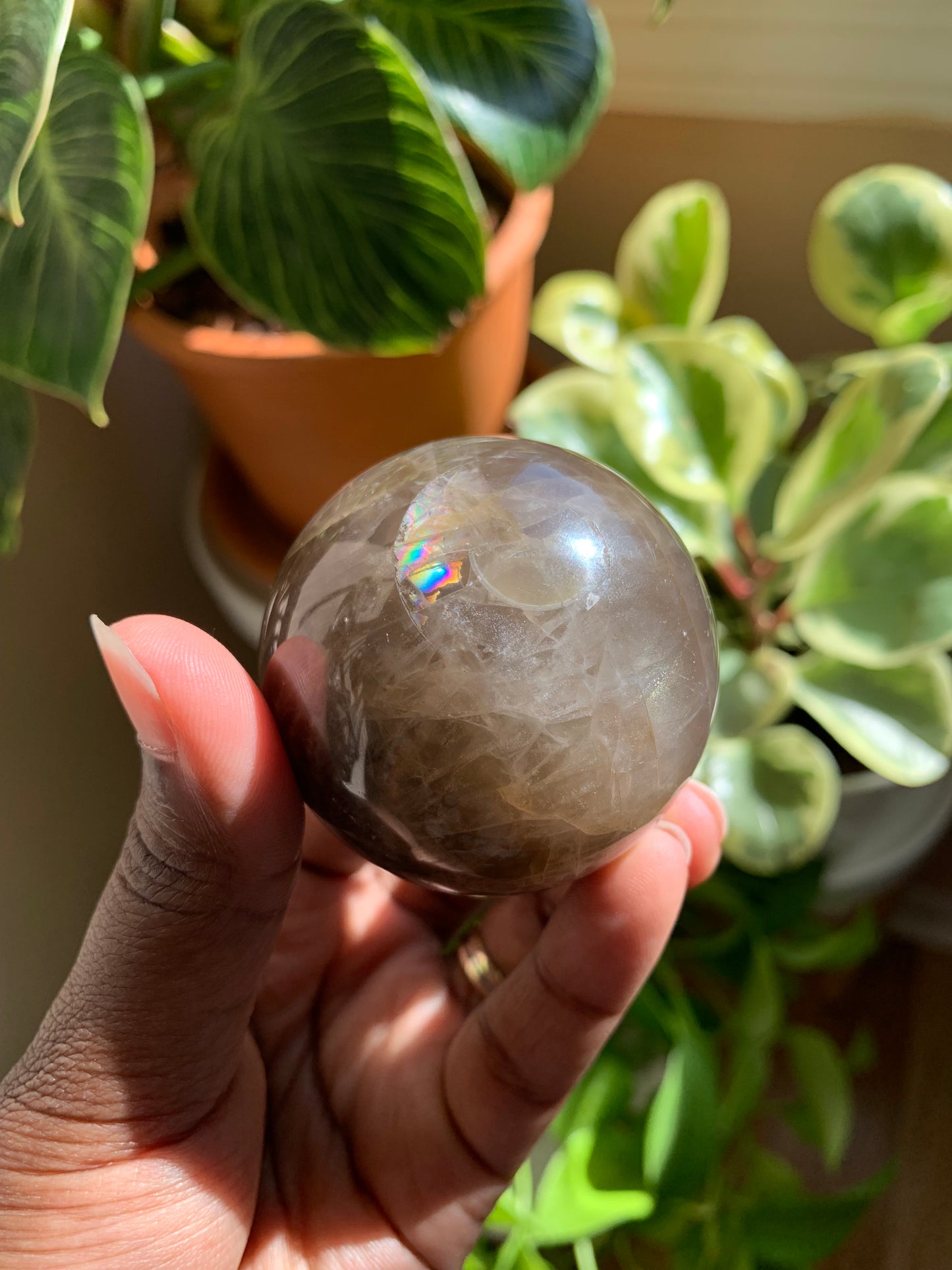 Black Moonstone Sphere