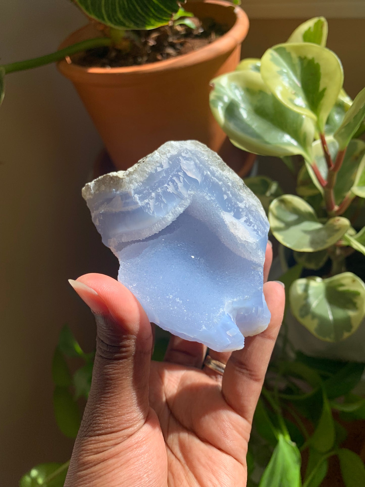 Blue Lace Agate Geode