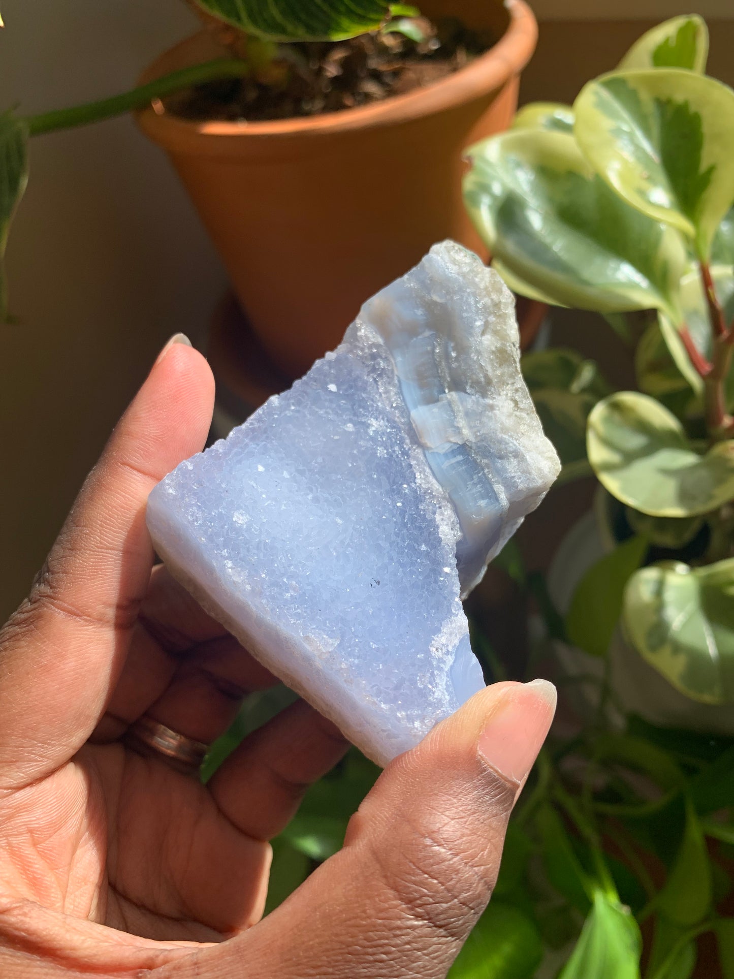 Blue Lace Agate Geode