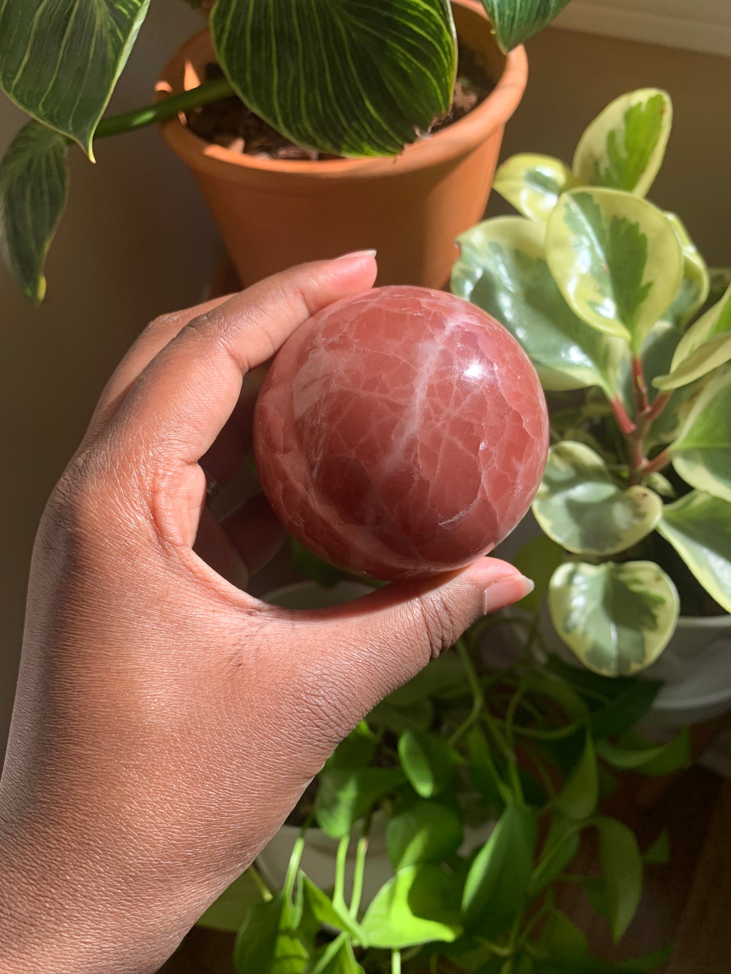 Rose Calcite Spheres