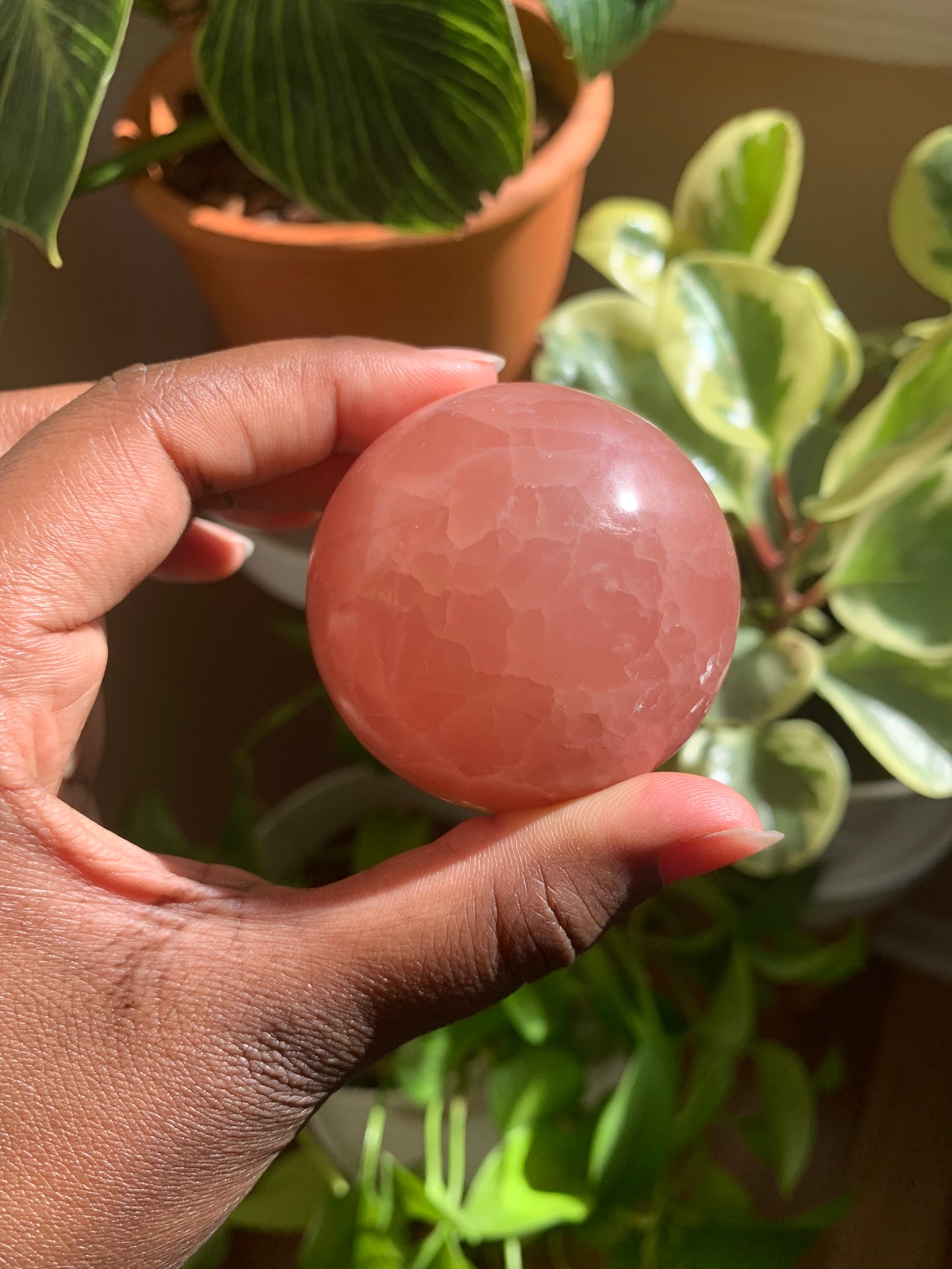 Rose Calcite Spheres