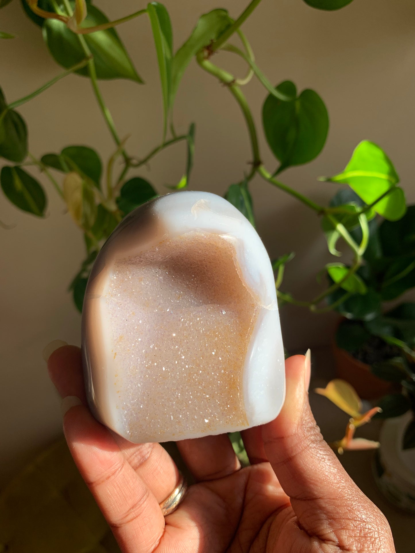 Druzy Agate Cutbase 66