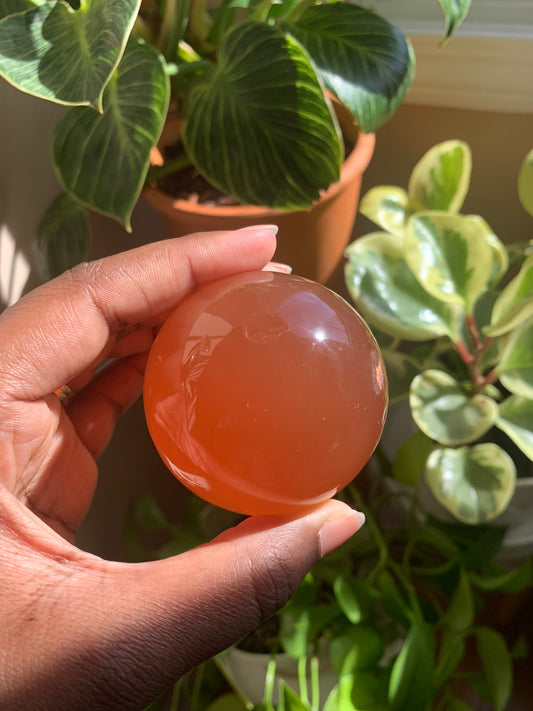 Honey Calcite Spheres