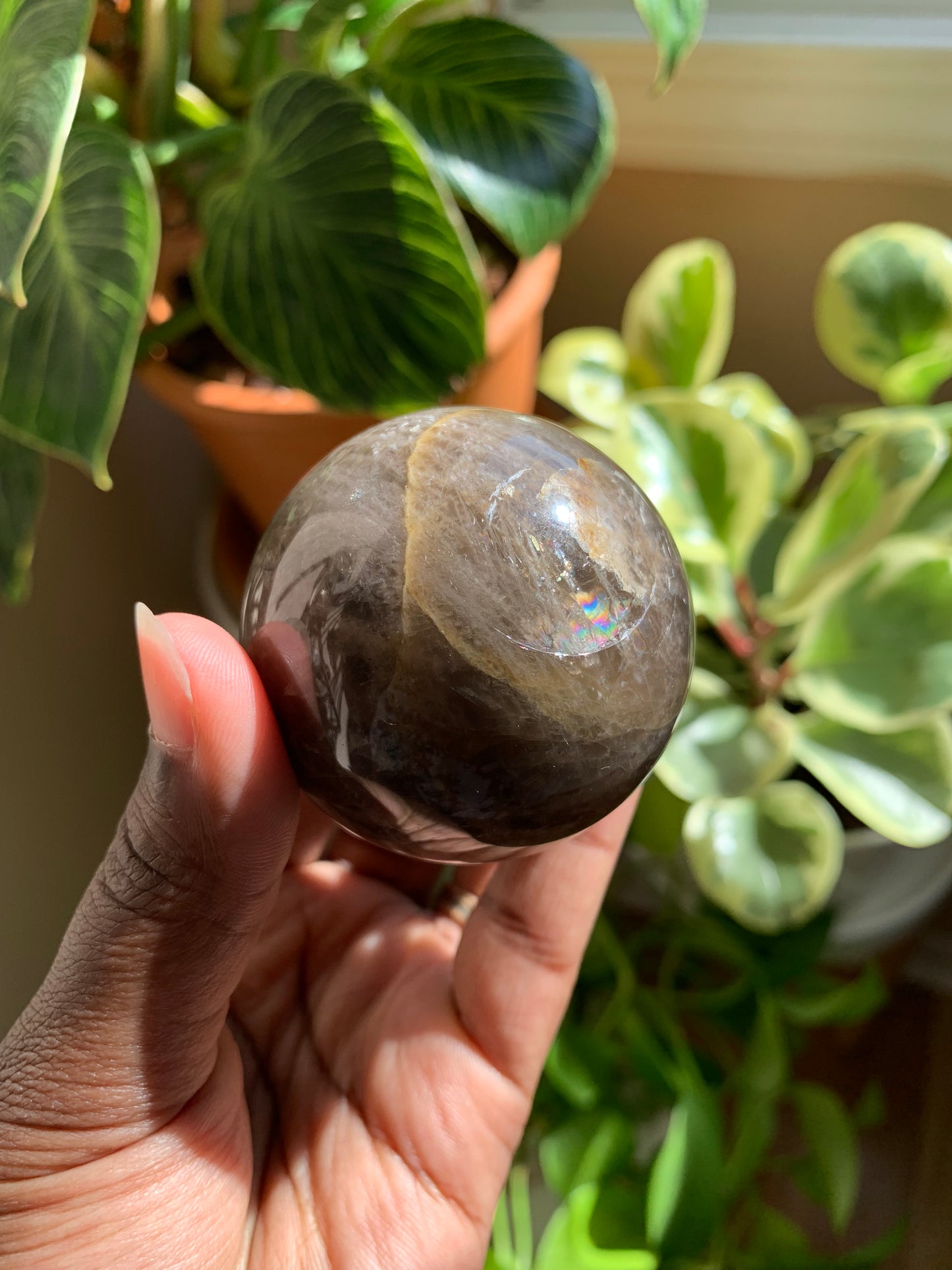 Black Moonstone Sphere